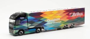 Camion avec remorque fourgon XL 2 essieux BRILLUX – VOLVO FH 4x2