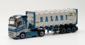 Camion avec remorque conteneur 3 essieux SALARI – VOLVO FH 4X2