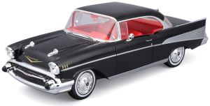MST31477BK - Voiture coupé de 1957 couleur noire - CHEVROLET Bel-Air