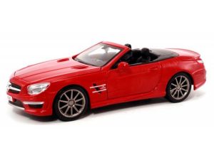 Voiture cabriolet de couleur rouge - MERCEDES SL63 AMG