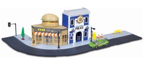 BUR31507 - Set Deluxe - avec voiture LAMBORHINI et 2 Structures