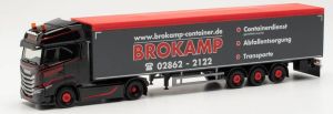 Camion semi remorque a fond mouvant 3 essieux BROKAMP – IVECO S-WAY 4X2