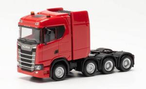 HER315753 - Camion de couleur rouge solo – SCANIA CS 20 ND 8x4