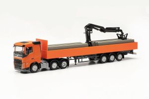 HER316088 - Camion avec plateau et grue de chargement - VOLVO FH FD 6x2