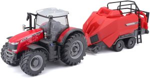 BUR31667 - Tracteur de 10 cm – MASSEY FERGUSON 8740S avec presse