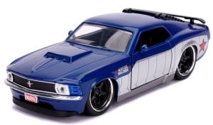 JAD31745 - Voiture des AVENGERS couleur bleu – FORD Mustang BOSS de 1970