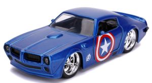 JAD31845 - Voiture des AVENGERS couleur bleu – PONTIAC Firebird Free Rolling de 1972