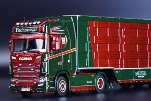 IMC32-0182 - Camion avec remorque 3 essieux HACHMAISTER – SCANIA SERIES S HIGHROOF 4x2