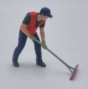 ATLAN32046 - Figurine avec racloir à bitume - Homme de chantier