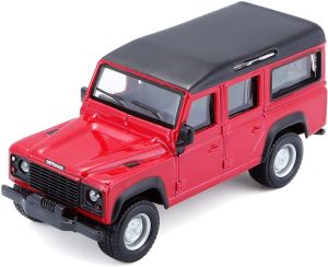 BUR32060ROUGE - Voiture de couleur rouge - LAND ROVER Defender  110