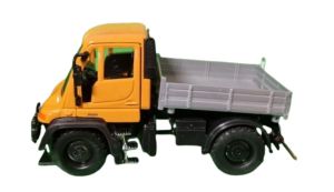 WEL32380JAUNE - Véhicule utilitaire de couleur jaune et gris - MERCEDES Unimog U400