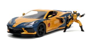 JAD33354 - Voiture des X-MEN avec figurine WOLVERINE – CHEVROLET corvette stingray de 2020