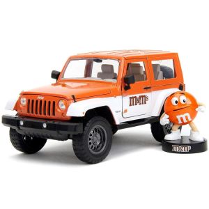 JAD34401 - Voiture avec figurine M&M's orange de 2007 - JEEP Wrangler