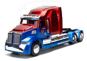 JAD35408 - Camion MARVEL Spider-Man - WESTERN STAR 5700XE couleur rouge et bleu