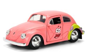 JAD35479 - Voiture du dessin animé Bob L'éponge - VW Beetle de 1959 couleur Rose