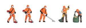 NOC36064 - 5 figurines - Ouvrier de tonte