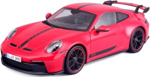 MST36458R - Voiture de 2022 couleur rouge avec bandes noires - PORSCHE 911 GT3