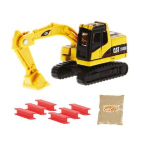 CARRERA37085961 - Engin de chantier avec sable magique et accessoire -Pellteuse CAT 315D
