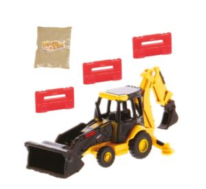 CARRERA37085964 - Engin de chantier avec sable magique et accessoire - Tractopelle CAT 420E