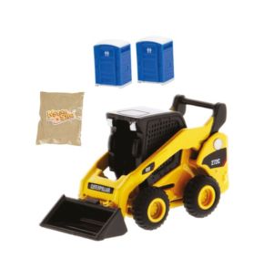 CARRERA37085965 - Engin de chantier avec sable magique et accessoire - mini chargeur CAT 272C