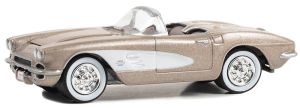 GREEN37300-A - Voiture sous blister de la série BARRETT JACKSON - CHEVROLET Corvette cabriolet 1961
