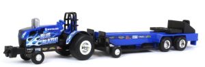 ERT37940-1 - Tracteur pulling de couleur bleu avec remorque – NEW HOLLAND Bleu Blazes