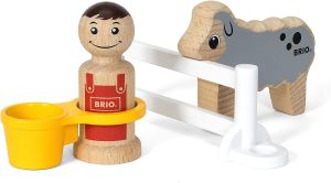 BRIO30399 - Jouet contenant 4 Pièces – Fermier avec mouton