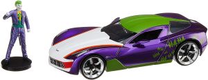 Véhicule avec figurine Jocker – Chevy Corvette stingray concept de 2009