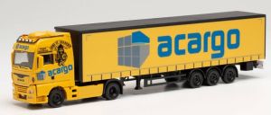 Camion avec remorque bâchée ACARGO - MAN TGX XXL G. 4x2
