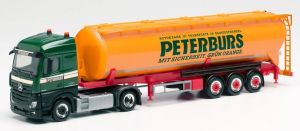 Camion avec citerne silo PETERBURS - MERCEDES Actros S. 4x2