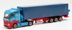 HER313919 - Camion porte container et container FRANKENBACH – MERCEDES Actros