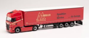 HER314121 - Camion avec remorque bâchée GUSTAV MÄULER - IVECO S-Way 4x2