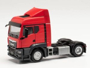 Camion solo de couleur rouge - MAN TGS TM 4x2