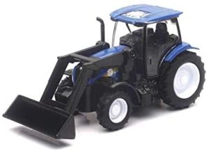 NEW32123 - Tracteur avec chargeur NEW HOLLAND T6 Dimensions:  10.5 x 4.5 x 5.5 cm