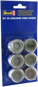 Set de 6 pots peinture couleurs pour avions 14 ml Email