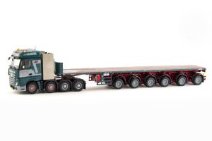 Camion avec plateau nooteboom du transporteur J.BROUWER – MERCEDES Actros BS 8x4