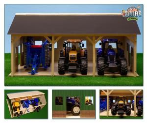 Hangar Agricole avec 3 Travées 55x77x38cm
