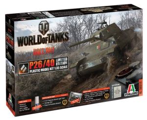 ITA36515 - Maquette WORLD OF TANKS à assembler et à peindre - P26/40 Limited Edition