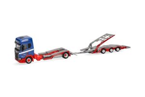 HER318242 - Camion porte-engin avec remorque 3 essieux RIWATRANS – SCANIA CR 20 HD LKW 4x2