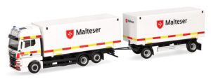 HER318945 - Camion avec caisse et remorque 1+1 essieux MALTESER – MAN TGX GX 6x2