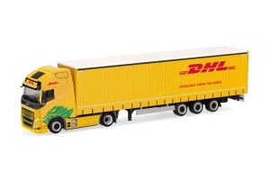 HER318952 - Camion avec remorque 3 essieux DHL – VOLVO FH GL XL Electric 4x2