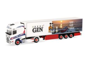 HER319034 - Camion avec remorque 3 essieux AURICH und SOHNE TRANSPORT GMBH - SEE GIN – DAF XG 4x2