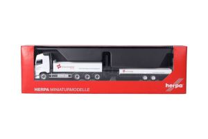 HER319119 - Camion avec grue et remorque surbaissée 2 essieux SCHACHINGER – VOLVO FH GL 8x4