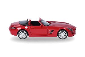 HER024853-002 - Cabriolet de couleur rouge - MERCEDES BENZ SLS AMG Roadster