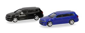 HER013772-003 - 2 unités en kit à monter - VOLKSWAGEN Passat Variant bleu et noir