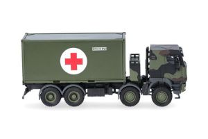 HER747219-002 - Véhicule militaire - IVECO Trakker 8x8 avec container 20 pieds de la Bundeswehr