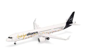 HER573900 - Avion de ligne commerciale – AIRBUS A321neo Lufthansa Help Alliance Blanc