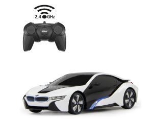 JAM404495 - Voiture télécommandé avec vitre noire - BMW i8 blanche