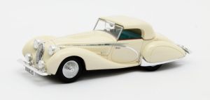Voiture cabriolet fermé de 1936 couleur blanche - TALBOT Lago T150C