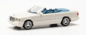 HER420990 - Voiture cabriolet de couleur blanche – MERCEDES 300 CE-24 avec jantes BRABUS